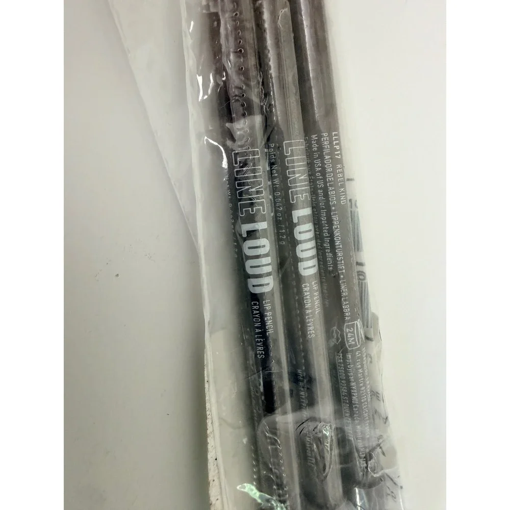 NYX Line Loud Lip Liner Womens 3 Pack Rebel Kind Dark Brown Vegan NWT